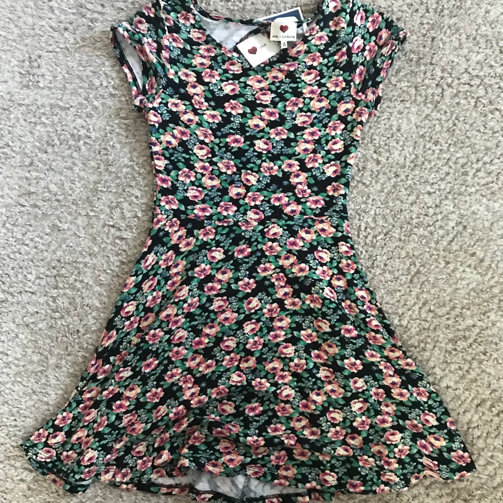 Flower print dress